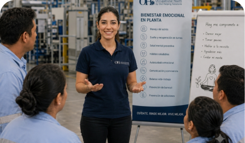 Campañas de bienestar emocional en planta